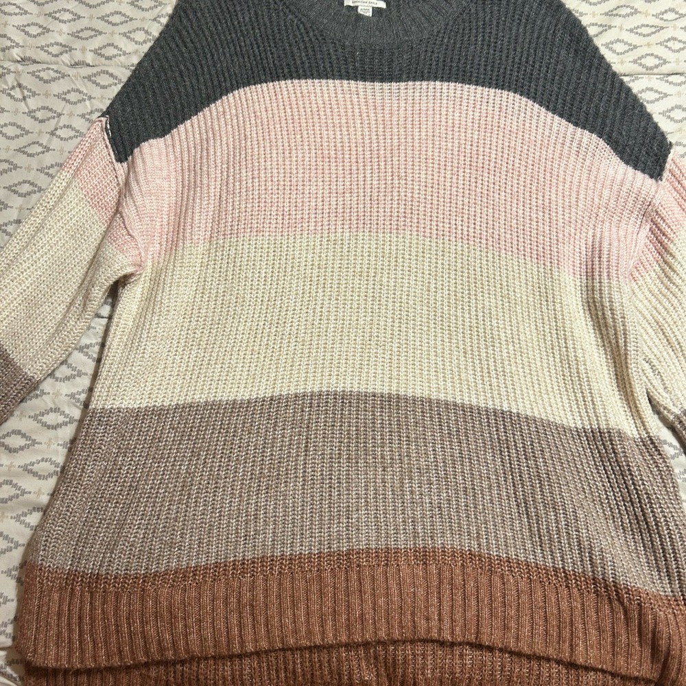 Striped Multicolor American Eagle Sweater